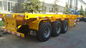 Gele 40 Ton 1X40 of 2X20-de Aanhangwagen van de Containerlevering voor Multidoel