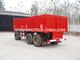 Rode Op zwaar werk berekende Semi Aanhangwagens/25 Ton Bestelwagen 3 Asaanhangwagen met 12.00R20-Driehoeksband