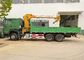 kraan van de de Chassis de Vrachtwagen Opgezette Boom van 12T 6x4 van de Groene Kleur van Sinotruk Howo7
