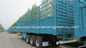 De Dragervrachtwagen van omheiningssemi trailer livestock met 3 Assen