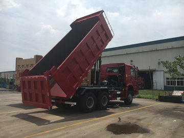 Vrachtwagen van de rode Kleuren de Voor Opheffende 20M3 Op zwaar werk berekende Stortplaats 40-50T met Airconditioner