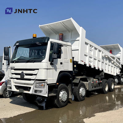 Front Lifting Heavy Duty Dump-Vrachtwagen 12 wielen met Achterdekking Sinotruk Howo
