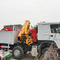 Nieuwe Sinotruk Howo Fence vrachtwagen 10 ton vouwkraan 12 wielen 400 pk te koop