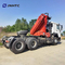 Fabrieksprijs Sinotruk HOWO 6x4 Traktortruck met 10ton vouwkraan