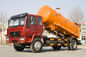 De Sceptische put Schoonmakende Vrachtwagen die van de Sinotrukhowo7 16CBM Vacuümpomp Zuiveringsslib verzamelen