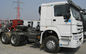 25 van de Witte de Tractorton Vrachtwagen Wd615.47 van Howo Sinotruk 6x4 met Hoge Botsingsweerstand
