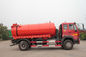 De rode 4×2-Vrachtwagen van de Rioolverwijdering/Septische Vacuümvrachtwagens met Volume 10 M3-Tank \