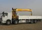 De Opgezette Kraan van SINOTRUK HOWO Vrachtwagen/Vrachtwagen Opgezette Kraanbalkkraan voor Bouw
