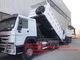 De voorwielen van de Vrachtwagen Op zwaar werk berekende Sinotruk Howo7 40T 18M3 6x4 10 van de Liftstortplaats