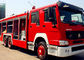 De rode en Witte van de de Brandvrachtwagen SINOTRUK HOWO 6x4 12m3 van de Brandbestrijdersredding Voertuigen van de de Brandredding